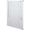 White PVC mini blinds 32x64 inches with tilt wand and pull cord
