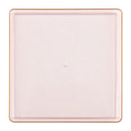 13" inch disposable china party tableware dinner charger plate plastic square salad plate wedding baby shower catering supplies charger plates pink large reusable gold bulk birthday gathering  dessert appetizer plates 13 inch gold design