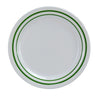 6 1/4" Round Bread Plate Pine Tree Melamine White