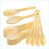 Wooden Kitchen Cooking Spoon, Solid Large Wood Serving Spoons for Stirring, Mixing, Non Stick Kitchen Utensil, Tableware, Scoop Ladle for Stews, Soups, Pasta, Salad, Sauce