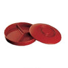 8 1/4" Deep Divided Server With Lid Nessico Melamine Red