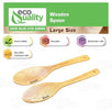 Wooden Kitchen Cooking Spoon, Solid Large Wood Serving Spoons for Stirring, Mixing, Non Stick Kitchen Utensil, Tableware, Scoop Ladle for Stews, Soups, Pasta, Salad, Sauce