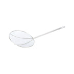 9" nickel plated wire skimmer with long handle for safe, efficient draining of fried or boiled foods. Durable and corrosion-resistant. Perfect for commercial kitchens. Packed 24 each per case.