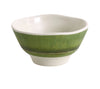4 1/2"x2 1/2" Miso Soup Bowl, Bamboo Style Melamine Green 10oz