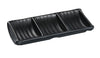7 1/2"x3 1/2" Triple Sauce Dish, Black Pearl Melamine 2.5oz Each