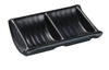 4 3/4"x3" Double Sauce Dish, Black Pearl Melamine 2oz Each