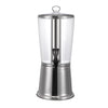 Beverage Dispenser Stainless Steel/Acrylic Styrene Cold with Ice Core 2.1 Gallon – Durable