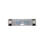 Horizontal fridge freezer thermometer, 3-1/2" x 1-1/8". Durable, accurate, and easy to read for cold storage monitoring. Packed 72 packs per case for kitchens, coolers, and food safety checks.