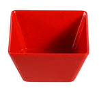Yanco Square Bowl ME-404 This square bowl is just the right size for your favorite snacks, dips, soups, and more. Made from high-quality melamine, this bowl is built to last and is dishwasher safe for easy cleaning. With its unique speckled red design, this bowl is sure to impress your guests and add a touch of elegance to any table setting. The square shape of the bowl not only looks great but also makes it easy to stack and store in your cabinets. 