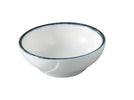 Yanco Sauce Dish MR-502 is a compact yet stylish option for serving condiments, dipping sauces, and small accompaniments. Featuring a crisp white interior and a distinctive midnight blue rim, this dish adds a modern touch to your presentation while keeping portions controlled. Its small size makes it ideal for use in restaurants, catering setups, or upscale casual dining.