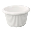 Yanco Fluted Ramekin NC-532B crafted from extra heavy-duty melamine, this round, fluted ramekin is built to last and withstand the rigors of daily use. With a 5 oz. capacity, it's ideal for serving everything from appetizers and sides to desserts and sauces. The classic bone color and design add a touch of elegance to any table setting, while the dishwasher-safe feature makes clean-up a breeze. Measuring at 3-3/8" diameter and 1-3/4" height, this ramekin is perfect for individual portions.