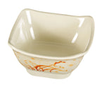 Yanco Square Bowl OR-5450 It is made from durable and reliable melamine material, which makes the bowl look like ceramics. You can use these unique square bowls to serve such dishes like rice, soups, salads or side dishes. Thanks to the elegant Orchis collection style, the bowl will perfectly fit any food-serving establishment design. Performed in oriental style, such melamine tableware is an ideal solution for those who choose high-quality, durable and affordable dinnerware for their place. 