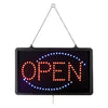 Rectangular LED "OPEN" sign with bright, energy-efficient lights and durable design. Perfect for indoor or outdoor use in retail stores, restaurants, and businesses. Packed 5 each per case.