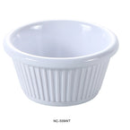 High quality fluted ramekin made from durable and reliable melamine material. 
Suitable for serving up sauces, drressings, condiments, or even a little snack. Unique melamine dinnerware for any occasions and any food serving establishment. Durable and affordable tableware, plastic melamine dinnerware ramekins and sauce cups. Elegant serveware and dinnerware accessories.