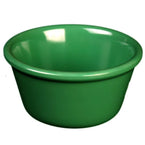 Here's a unique smooth ramekin comes in green color made from high-quality melamine material. A perfect addition to any kitchen or restaurant. Durable melamine ramekins ideal for your favorite dips, sauces, condiments, creme brulee, cheese or egg dishes, macaroni and cheese, french onion soup and other food. Elegant smooth ramekin sauce cups dinnerware for any table setting and fine dining. Reliable and affordable serveware.