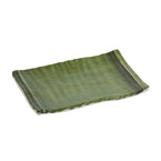 Bamboo style green rectangular plate is made from durable and reliable melamine material. You can use this stylish melamine plate to serve any dish such as presenting cakes, appetizers or serving hot meals. A perfect dinnerware, high quality and affordable serveware suitable for any table setting and fine dining. Elevate your dining experience with these high quality affordable restaurant dinnerware.