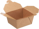 Paper Take Out no assembly container Microwave safe Leak Resistant Kraft Paperboard Food Tray Ecofriendly container Biodegradeable Compostable Food Containers kraft lunchbox  folded to go box 26 ounce restaurant supplies food service supplies paper disposables heat resistant box 