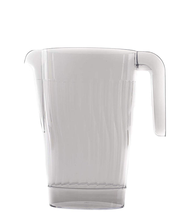 Crystal Clear Plastic Beverage Pitcher - Break Resistant Beverage Carafe