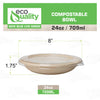 compostable kraftbowl disposableproducts Microwavesafe LeakResistant bowl soupbowl Biodegradable Bowls sugarcane bowl ice cream bowl disposable bowl heavyduty bowl zerowaste ecofriendly plasticfree 24 ounces 24 oz breakfast bowl dinner bowl lunch bowl poke bowl with lid acai bowl 