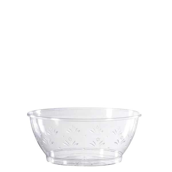 6oz Disposable Fancy Plastic Crystal Clear Dessert Bowl Simcha Collection