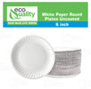 Paper Lunch Plate Plastic Alternative Freezer Safe Microwave safe office plates dinner plates Cheap plates Lightweight Recyclable Uncoated Round Paper Plates Party Plates White Plate pizza plates Paper plates Disposable Plates Compostable Plate 6 inch