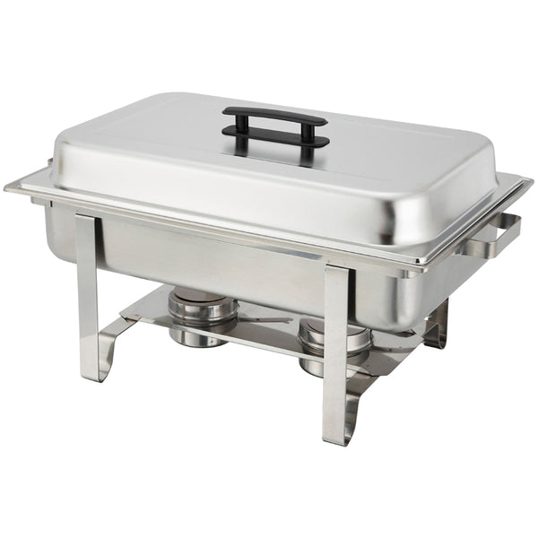 8 Quart Polished Stainless Steel Full-Size Chafer