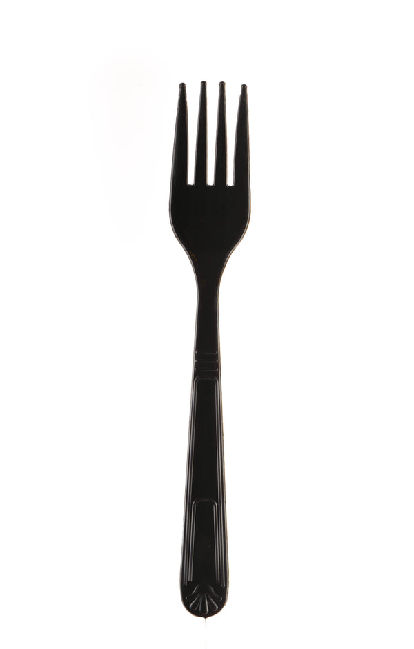 Disposable Plastic Cutlery Fork Medium Weight Unwrapped - Great for Parties, Office, Lunch, Restaurants, Take-Out