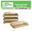 Compostable Packaging, Sustainable Sushi Tray, Eco-Friendly Food Packaging, Biodegradable Sushi Platter, Green Packaging Solution, Environmentally Friendly Tray, Zero-Waste Sushi Packaging, Bioplastics Sushi Tray, Earth-Friendly Sushi Container, Organic Waste Composting, Biodegradable Food Service, Natural Fiber Sushi Platter, Eco-conscious Sushi Packaging, Compostable Takeout Container