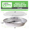 disposable with clear dome lid  Take out to go container tin  stackable round leak proof  serve Cold hot food  Round Foil Aluminum Pan  Restaurant Meal Prep Food Trucks  Plastic  High Quality Recyclable Aluminum  hemmed edges silver  heavy duty strong sturdy  freezer safe reusable recyclable  entrees appetizers sides desserts  dinner lunch breakfast  Container  Caterers Buffet  Baking Oven Cake Supplies  affordable bulk economical commercial wholesale  9 inches diameter 44 fluid ounces oz