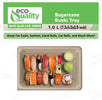 Compostable Packaging, Sustainable Sushi Tray, Eco-Friendly Food Packaging, Biodegradable Sushi Platter, Green Packaging Solution, Environmentally Friendly Tray, Zero-Waste Sushi Packaging, Bioplastics Sushi Tray, Earth-Friendly Sushi Container, Organic Waste Composting, Biodegradable Food Service, Natural Fiber Sushi Platter, Eco-conscious Sushi Packaging, Compostable Takeout Container