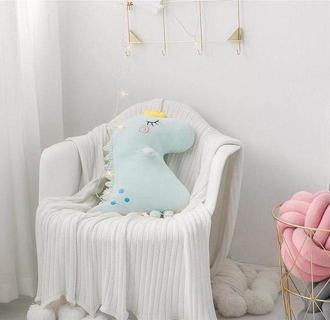 Dinosaur Plush Pillow - Stuffed Cushion - Just Kidding Store