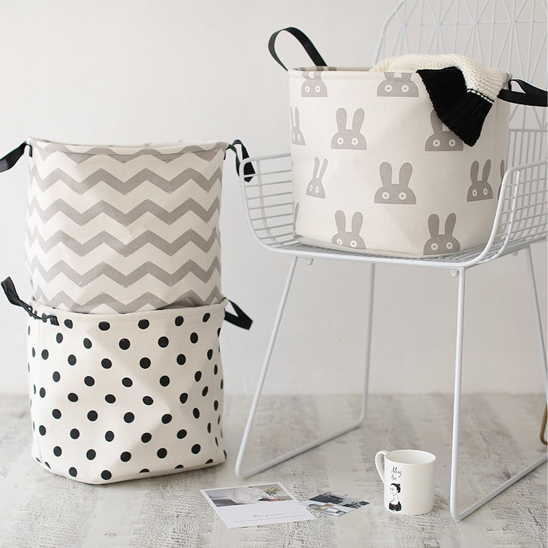 Nordic Style Storage Baskets - Kids Hamper Bag - Just Kidding Store
