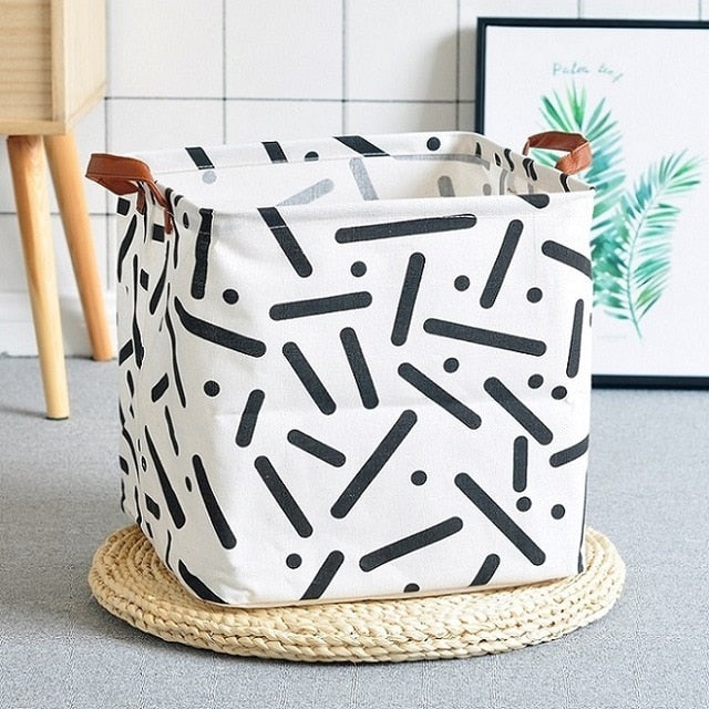 Cube Canvas Basket - Kids Toy Storage Box - Just Kidding Store