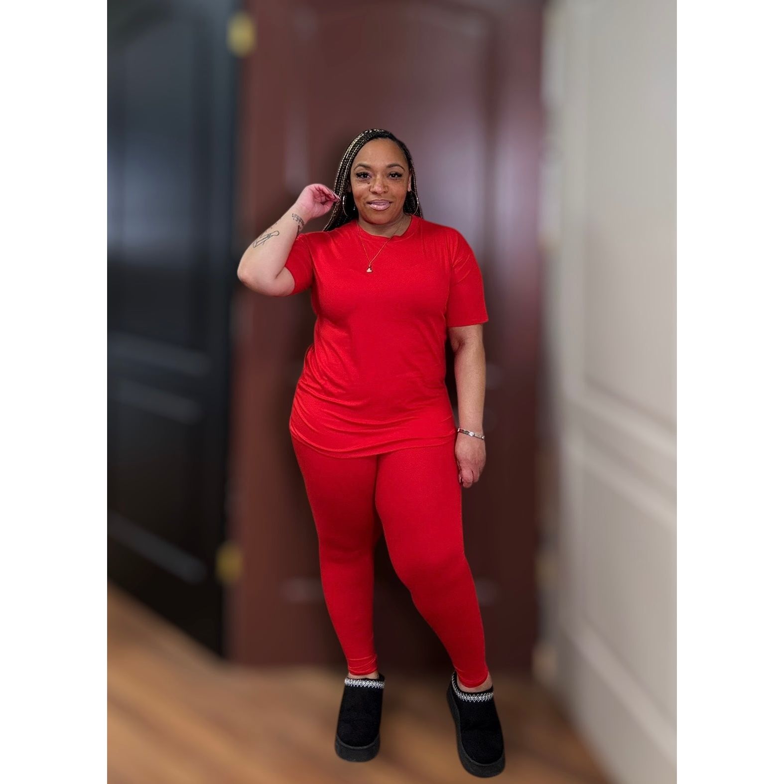 Comfy Legging Set | Red