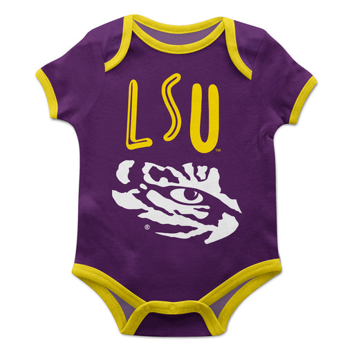 Newborn Infant Purple LSU Tigers Start 'Em Young Bodysuit, 48% OFF