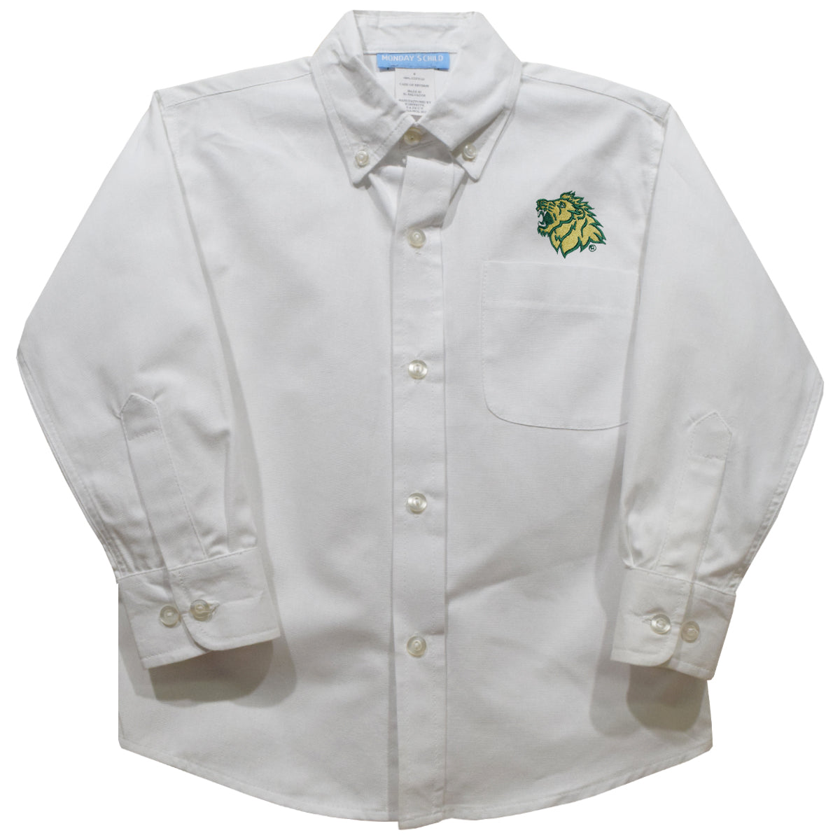 Missouri Southern Lions MSSU Embroidered White Long Sleeve Button Down ...