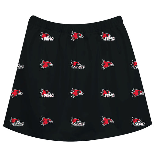 Southeast Missouri Redhawks Skirt Black All Over Logo - Vive La Fête - Online Apparel Store