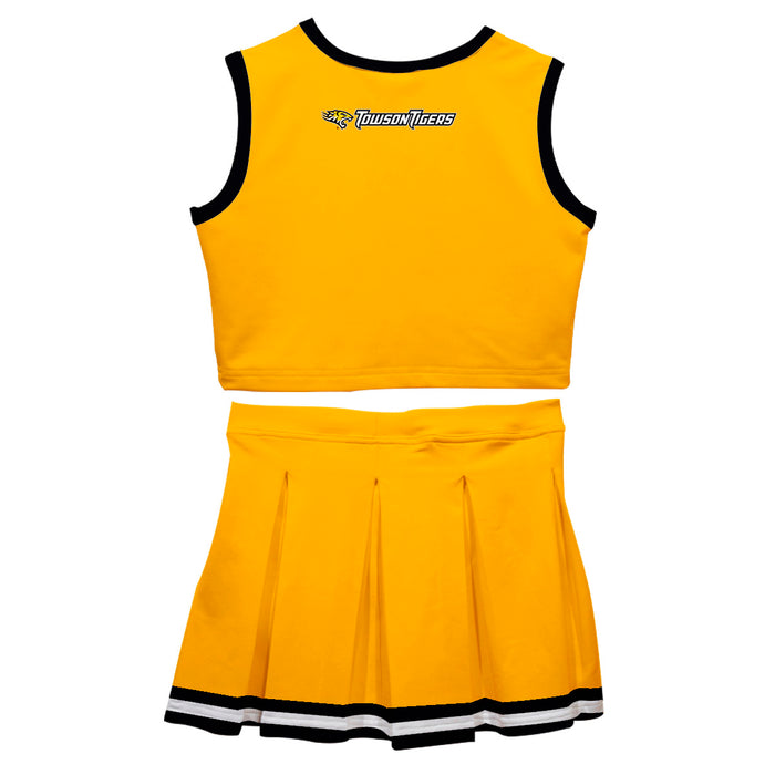 Towson University Tigers Tu Vive La Fete Game Day Gold Sleeveless Chee — Vive La Fête Online 2542