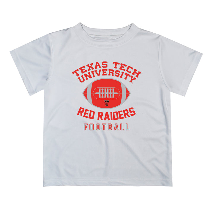 Texas Tech Red Raiders Vive La Fete Football V2 White Short Sleeve Tee Shirt