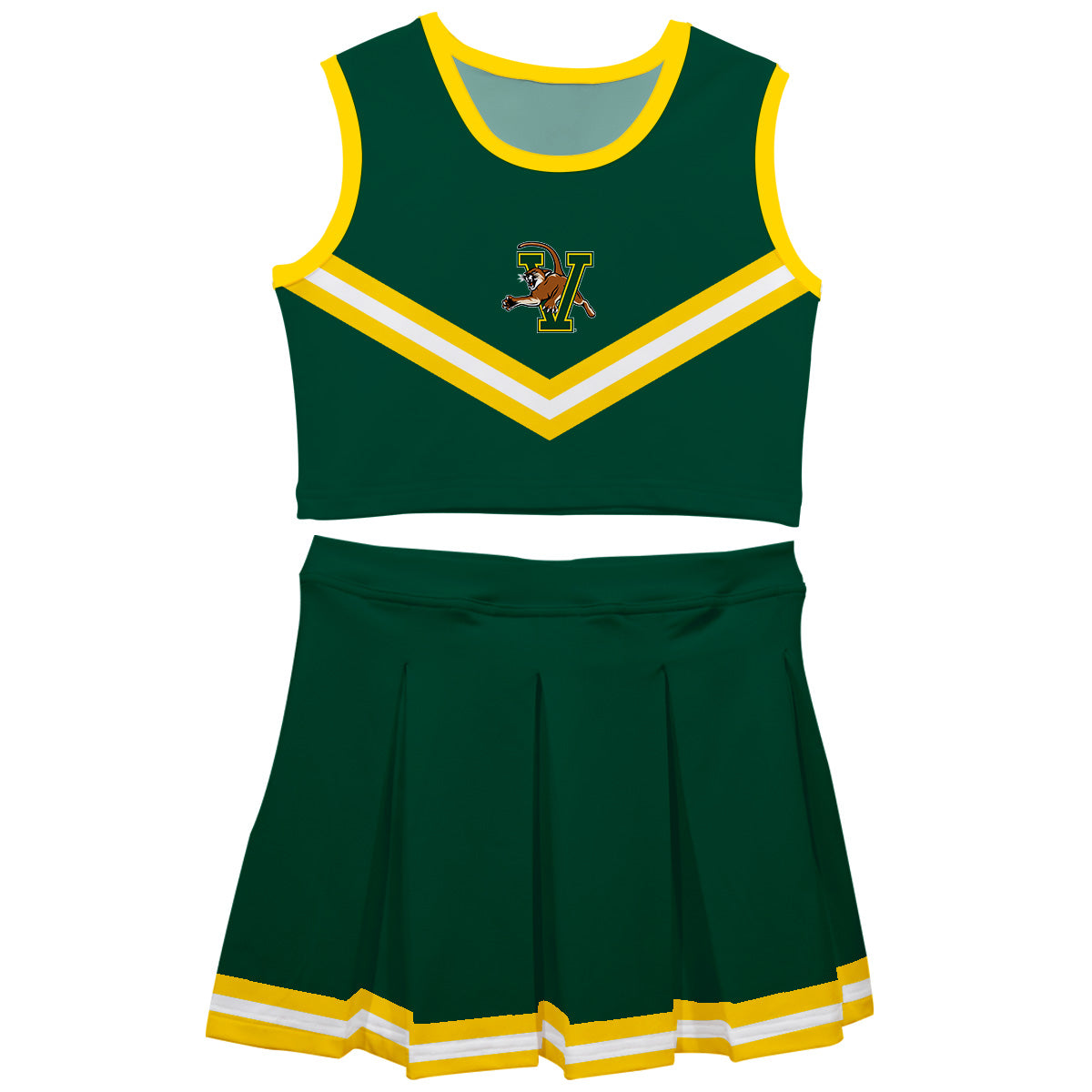 Vermont Catamounts Vive La Fete Game Day Green Sleeveless Cheerleader ...