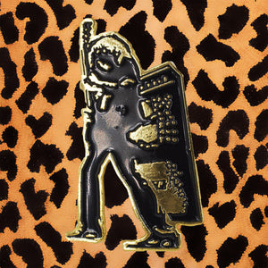 T Rex Electric Warrior Enamel Pin I Need More