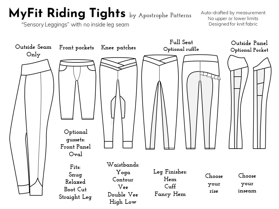 MyFit Riding Tights – Apostrophe Patterns