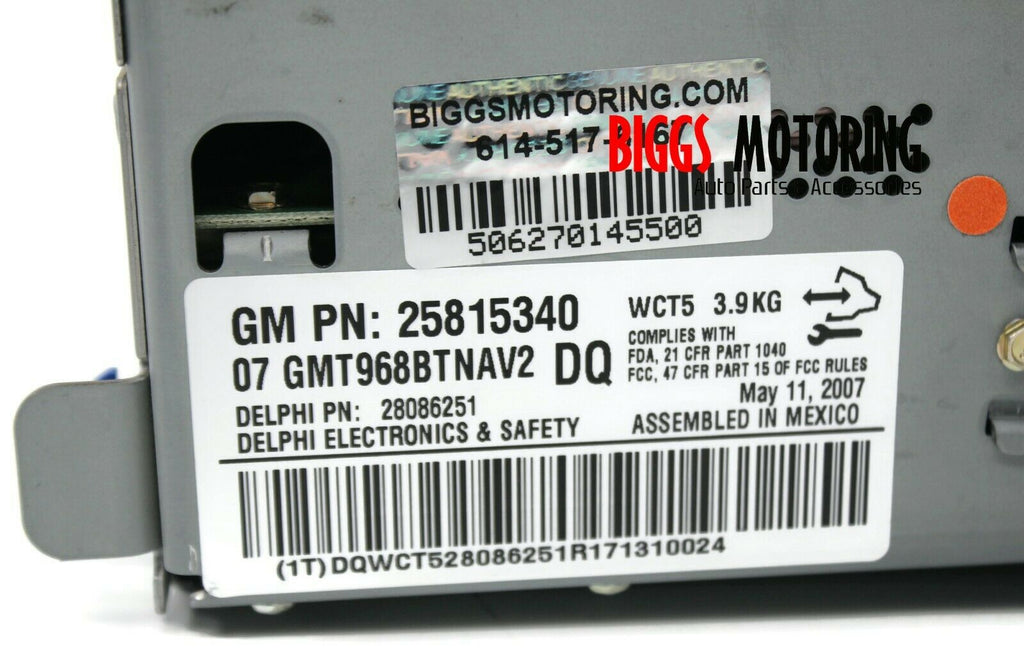 gm navigation disc 25850927