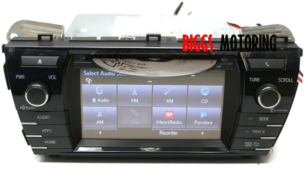 20142016 Toyota Corolla Navigation Radio Cd Player W