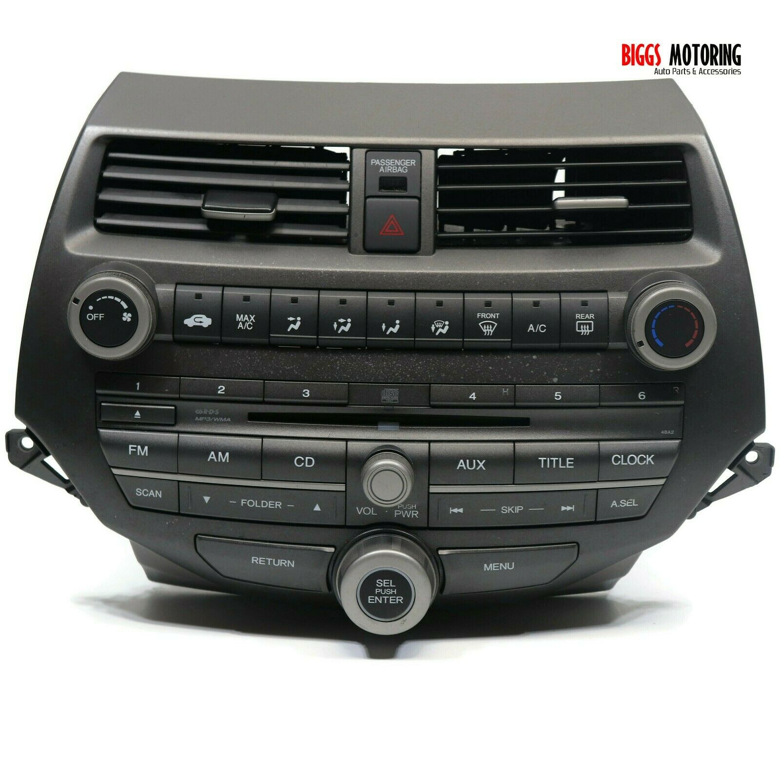 20102012 Honda Accord Radio Stereo Cd Player Climate Control 39100TA
