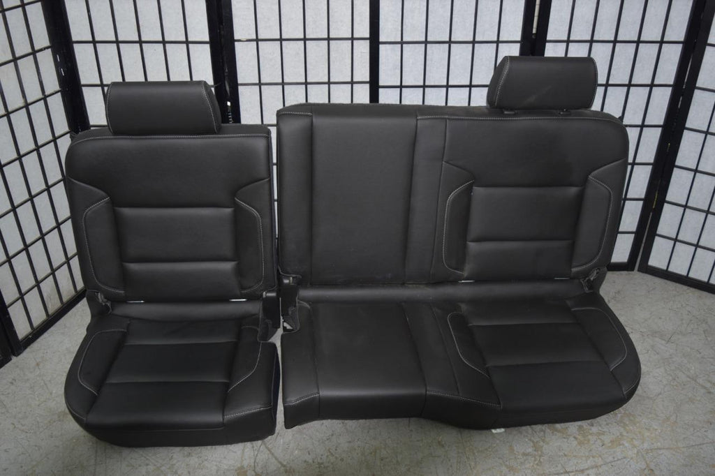 14 17 Silverado Sierra Oem Leather Seats Front Rear Set Jump Sea