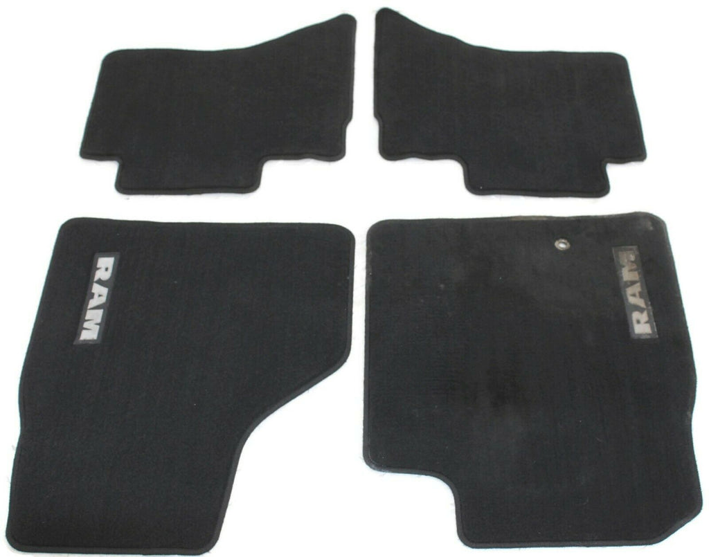 2013 2017 Dodge Ram Front Rear Floor Mat Set Black