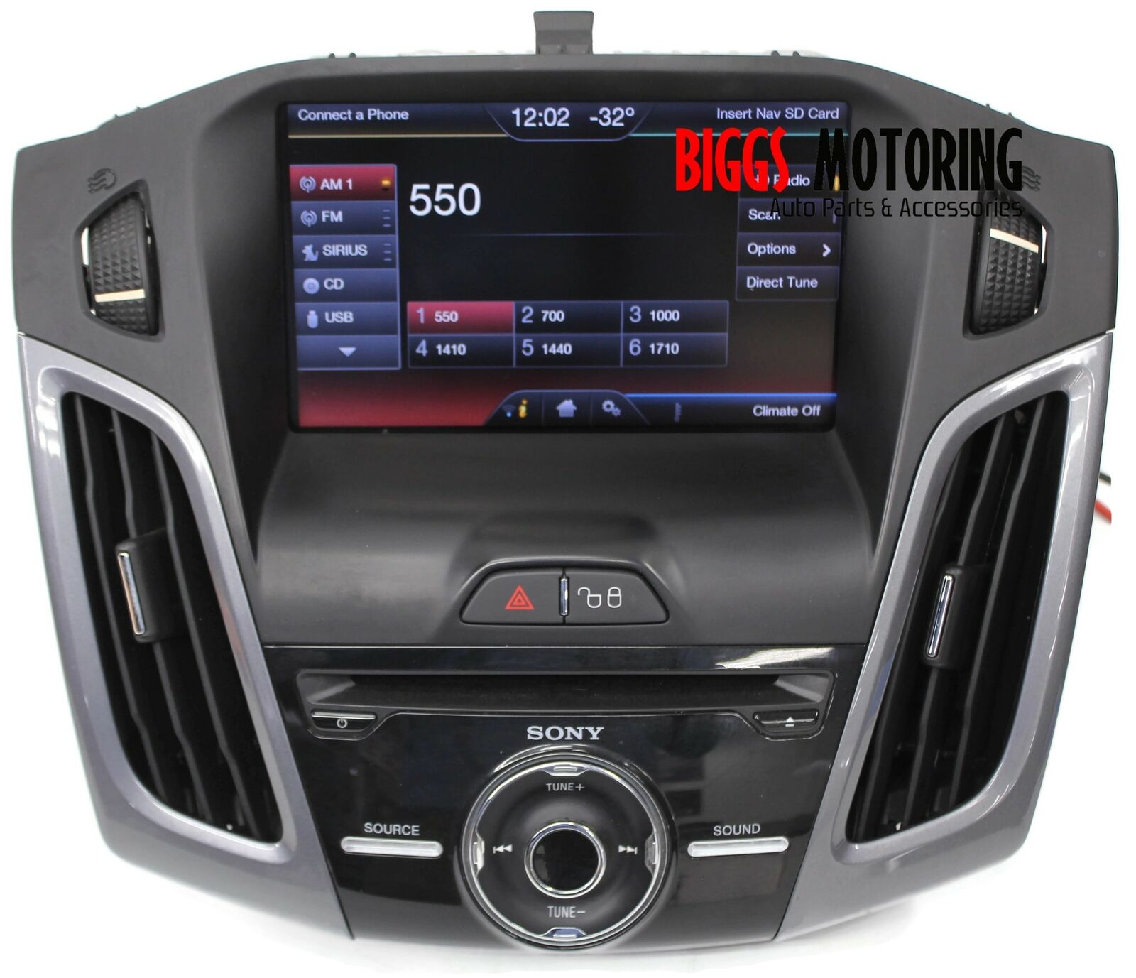 20122014 Ford Focus Sync 2 GPS Navigation Radio Display Screen DJ5T1