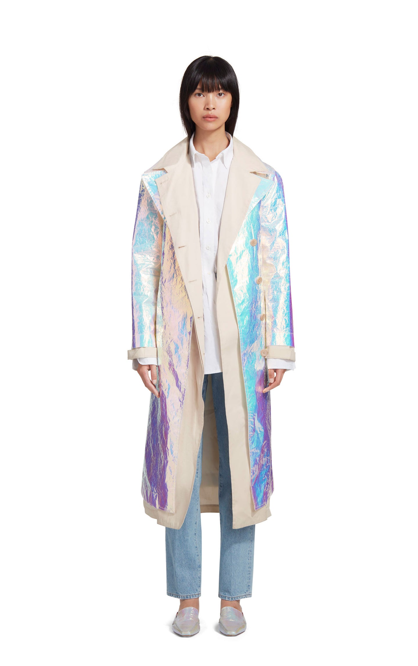 Sies Marjan - Devin Holographic Trench - Holographic - Women's Jackets ...
