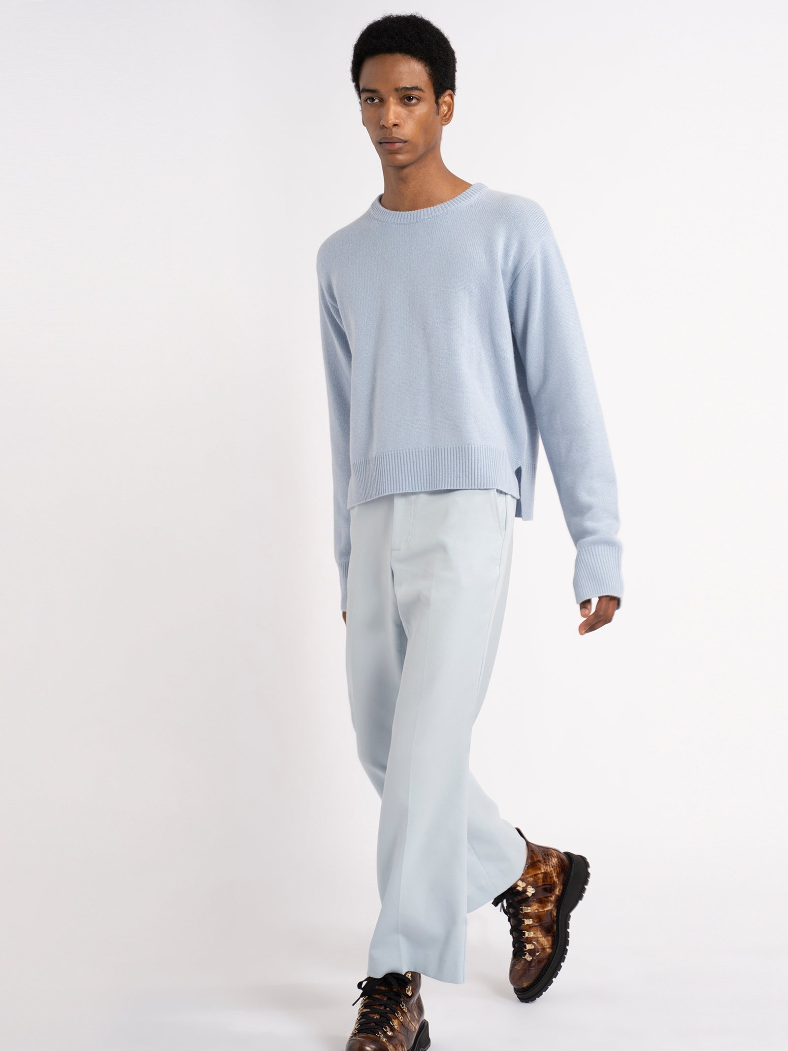 Sies Marjan - Jett Cashmere Sweater - Cloud Blue - Men's Knitwear